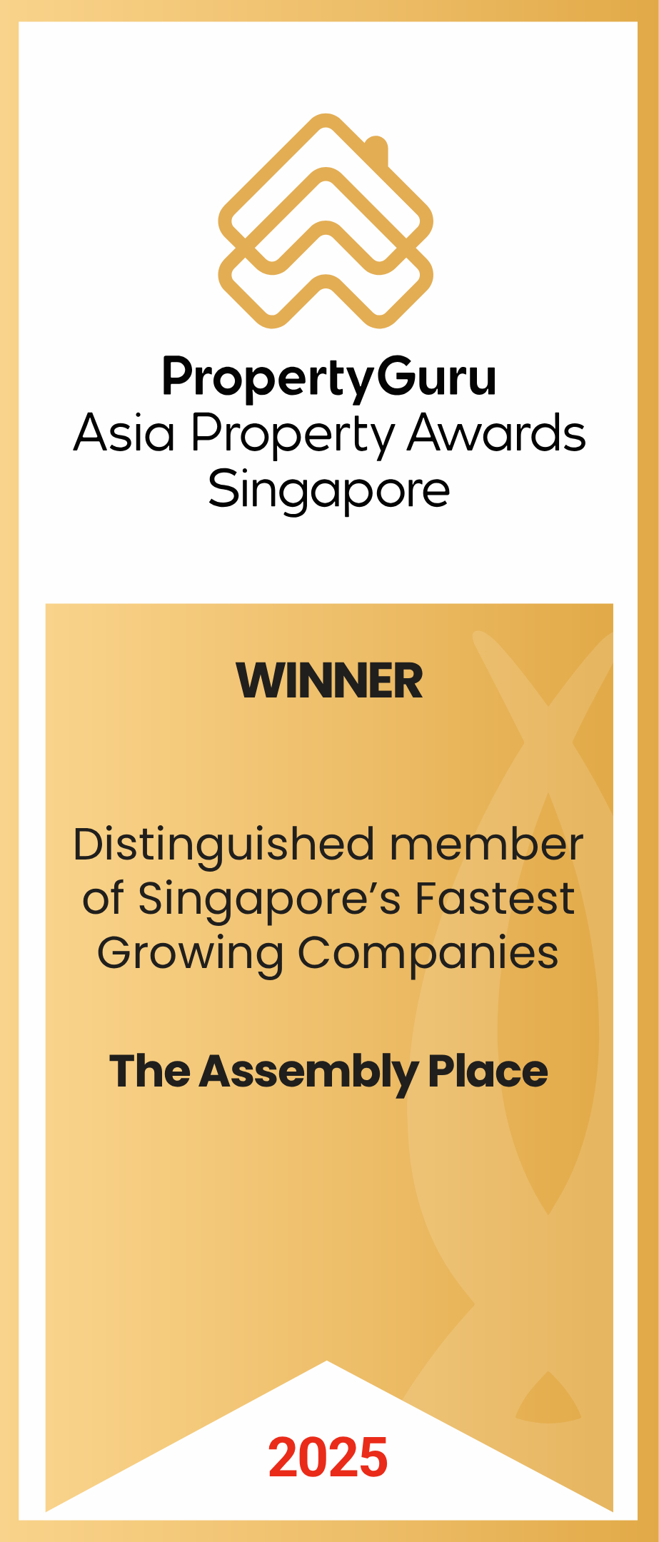 Distinguished member of Singapore’s Fastest Growing Companies